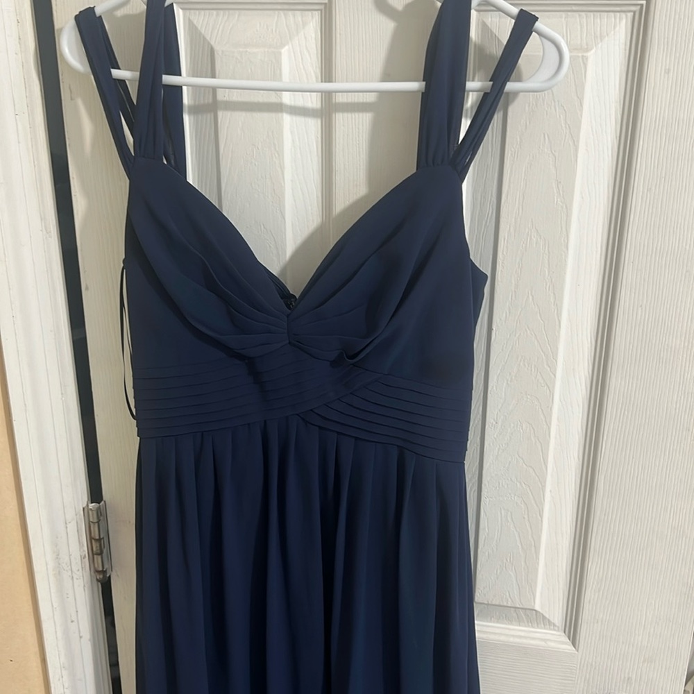 Navy blue bridesmaid dress